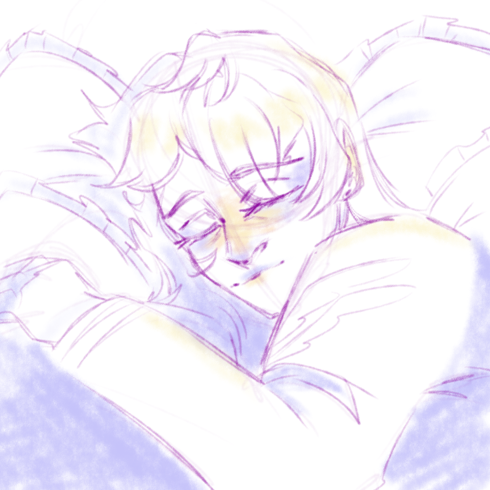 a drawing of a friend's oc done in universe by fea