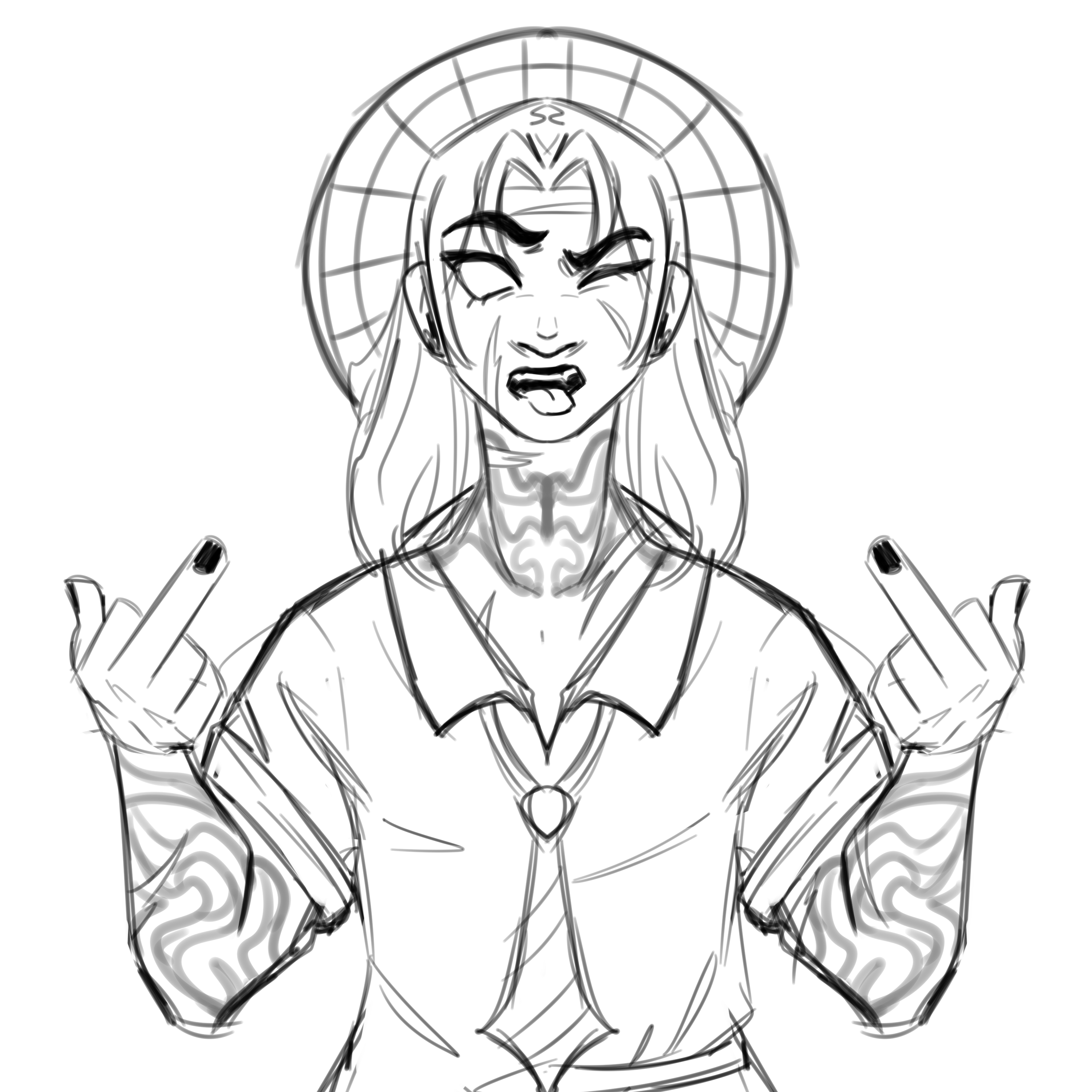 this was maybe the second time I ever drew Kale