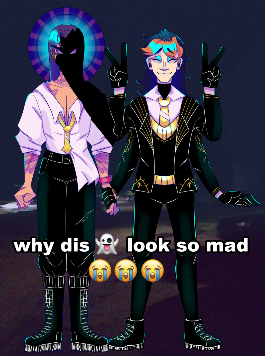 (੭ ˙ᗜ˙)੭ yayy memes w my friend's oc