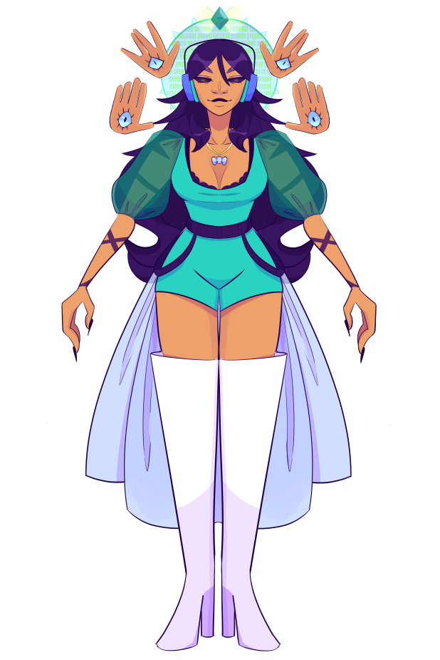 fun fact! I initially designed enphy to be a vtuber model